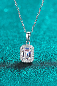 Thumbnail for Square Moissanite Pendant Chain Necklace