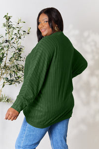 Thumbnail for Basic Bae Full Size Ribbed Cocoon Cardigan