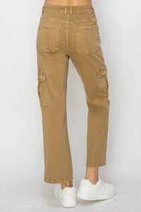 Thumbnail for Risen Full Size High Rise Cargo Jeans