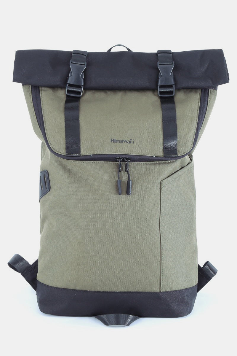 Himawari Contrast Waterproof Canvas Backpack Bag