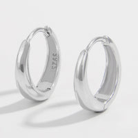 Thumbnail for 925 Sterling Silver Huggie Earrings