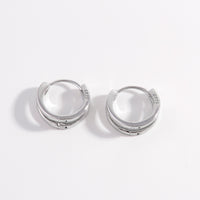 Thumbnail for 925 Sterling Silver Huggie Earrings