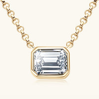 Thumbnail for 1 Carat Moissanite 925 Sterling Silver Pendant Necklace