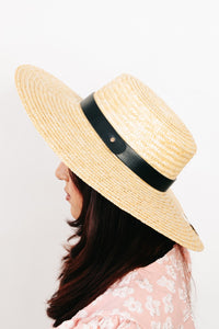 Thumbnail for Fame Flat Brim Straw Weave Hat