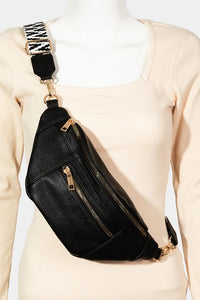 Thumbnail for Fame PU Leather Crossbody Bag with Removable Strap