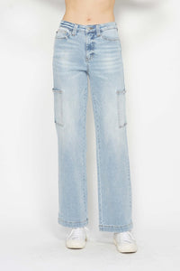 Thumbnail for Judy Blue Full Size High Waist Straight Cargo Jeans