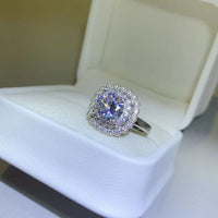 Thumbnail for 2 Carat Moissanite 925 Sterling Silver Ring