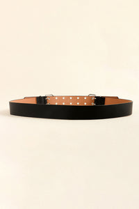 Thumbnail for PU Leather Two Row Eyelet Belt