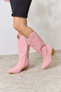 Thumbnail for Forever Link Knee High Cowboy Boots