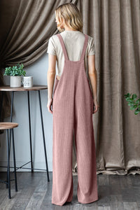 Thumbnail for Heimish Full Size Ribbed Front Pocket Sleeveless Jumpsuit