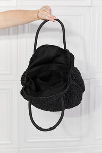 Thumbnail for Justin Taylor Beach Date Straw Rattan Handbag in Black