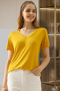 Thumbnail for Ninexis Full Size V-Neck Short Sleeve T-Shirt