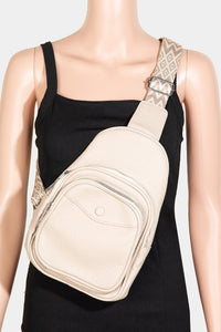 Thumbnail for Fame Textured PU Leather Sling Bag