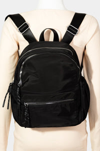 Thumbnail for Fame Adjustable Strap Nylon Backpack Bag with Side Pockets