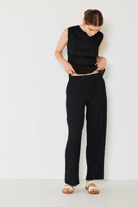 Thumbnail for Marina West Swim Pleated Elastic-Waist Straight Pants