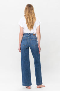 Thumbnail for Judy Blue Full Size Double Button Wide Leg Jeans