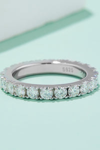 Thumbnail for 2.3 Carat Moissanite 925 Sterling Silver Eternity Ring