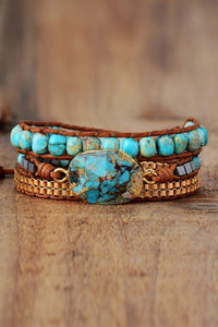 Thumbnail for Handmade Natural Stone Copper Bracelet