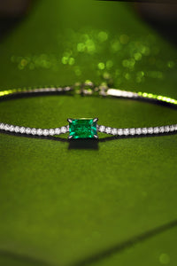 Thumbnail for Adored 1 Carat Lab-Grown Emerald Bracelet