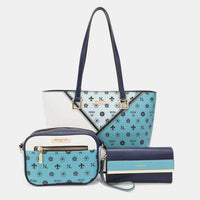 Thumbnail for Nicole Lee USA 3-Piece Color Block Handbag Set