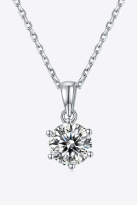 Thumbnail for 1 Carat Moissanite 925 Sterling Silver Necklace