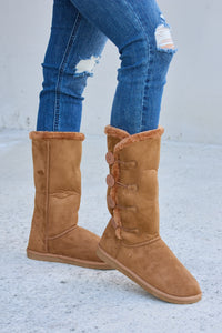 Thumbnail for Forever Link Warm Fur Lined Flat Boots