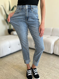 Thumbnail for Judy Blue Full Size High Waist Cuff Hem Jeans