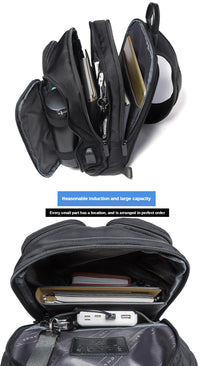 Thumbnail for BANGE USB Technology Multifuctional Shoulder Bag for Men