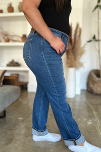 Thumbnail for Judy Blue Full Size High Waist Front Seam Detail Straight Jeans