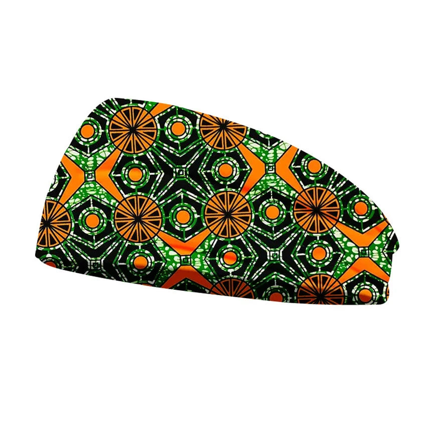 Africa Traditional Print Dashiki Dress Nigerian Clothes Kerchief Breathable Soft Yoga Headgear Wide Scarf Women Men Elastic Yoga