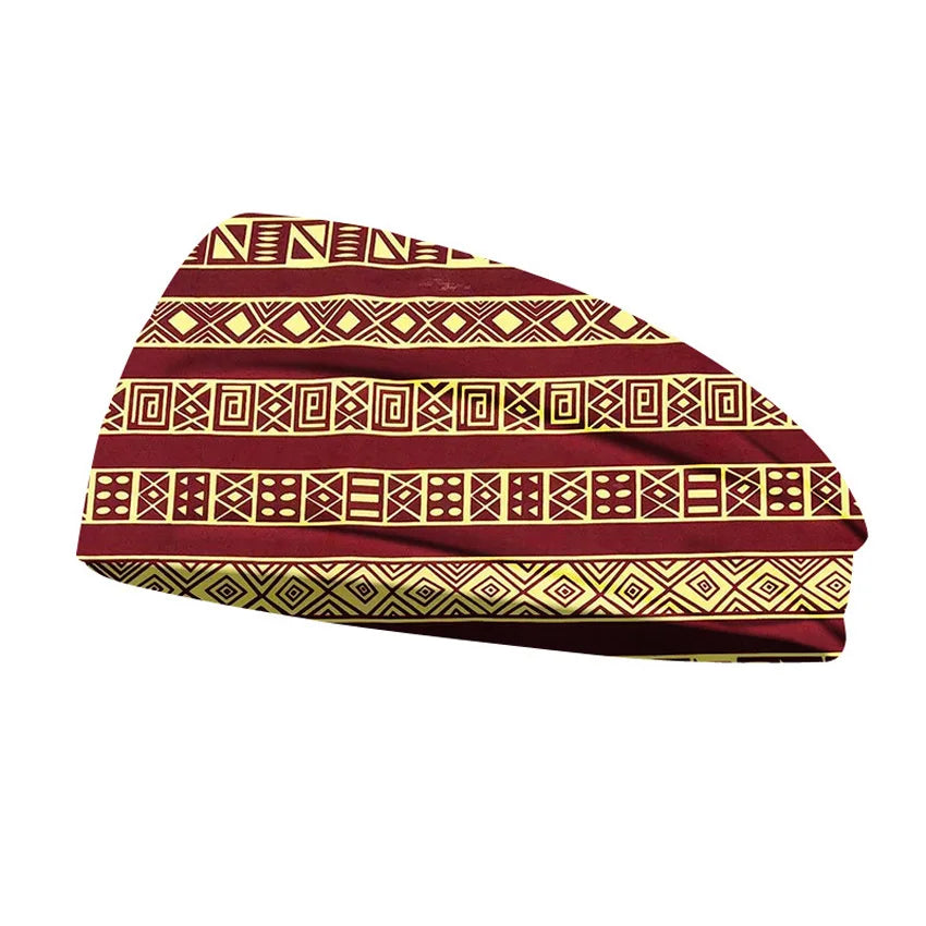 Africa Traditional Print Dashiki Dress Nigerian Clothes Kerchief Breathable Soft Yoga Headgear Wide Scarf Women Men Elastic Yoga