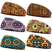 Thumbnail for Africa Traditional Print Dashiki Dress Nigerian Clothes Kerchief Breathable Soft Yoga Headgear Wide Scarf Women Men Elastic Yoga