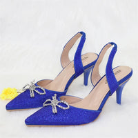 Thumbnail for 2024 Newest INS Style Blue Color Elegant High Heels Nigeria Popular Design African Ladies Shoes Matching Bag Set