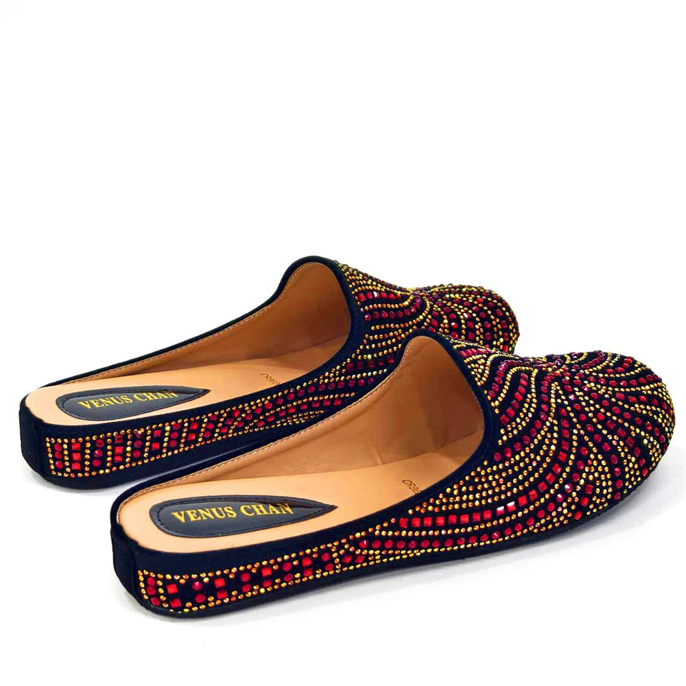 African Elegant Woman Summer Half Shoes and Bag Nigerian Comfortable Shoes with Stylish Bags Suitable For Banquets or Weddings