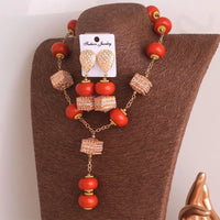 Thumbnail for 4ujewelry Imitation coral Nigerian Traditional Beads Necklace Set For African Bridal 2023