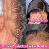 Thumbnail for Wigs Human Hair Lace Frontal Wig Brazilian Straight Human Hair Wig 13X4 Lace Front Wig 13X6 Lace Closure Wig Human Hair Wig