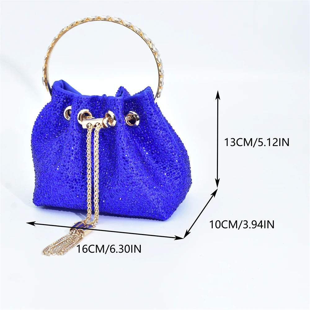 Latest Party Shoes and Bags To Match for Nigerian African Bag Shoe Set Decrated with Rhinestone Wedding Shoes Bride