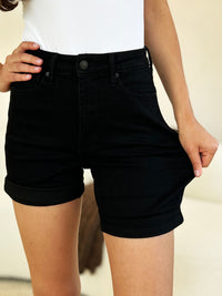 Thumbnail for Judy Blue Full Size High Waist Tummy Control Cuffed Denim Shorts