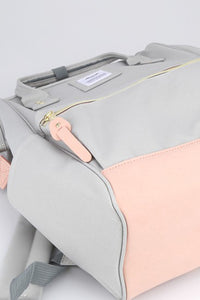 Thumbnail for Himawari Contrast Waterproof Canvas Backpack Bag with Side Pockets