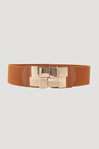 Thumbnail for Geometric Buckle Elastic Wide Belt