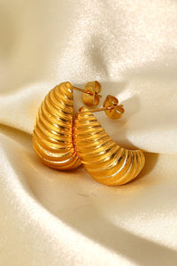 Thumbnail for Shell Shore Spiral Stud Earrings