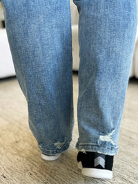 Thumbnail for Judy Blue Full Size Mid Rise Distressed Straight Jeans