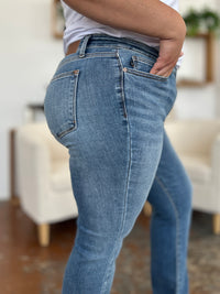 Thumbnail for Judy Blue Full Size Mid-Rise Waist Straight Jeans