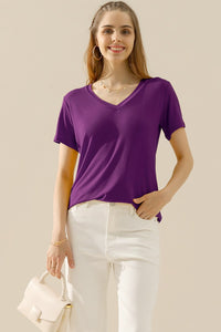 Thumbnail for Ninexis Full Size V-Neck Short Sleeve T-Shirt