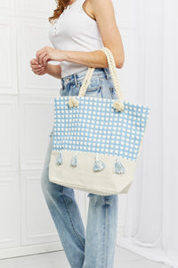 Thumbnail for Justin Taylor Picnic Date Tassel Tote Bag