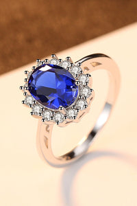 Thumbnail for Synthetic Sapphire 925 Sterling Silver Ring