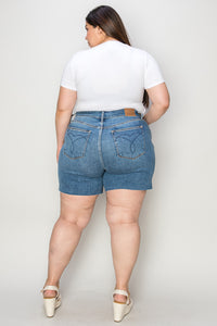 Thumbnail for Judy Blue Full Size High Waist Slim Denim Shorts