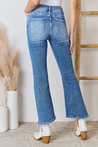 Thumbnail for RISEN Full Size High Rise Ankle Flare Jeans