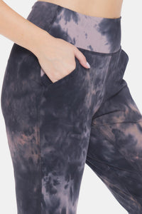 Thumbnail for Leggings Depot Tie-Dye High Waist Cropped Leggings