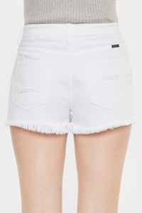 Thumbnail for Kancan Raw Hem Distressed Denim Shorts